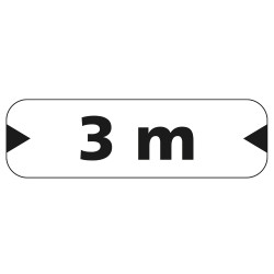 Panonceau Routier de type M4 catégorie véhicules largeur de passage personnalisée en Galva M4u
