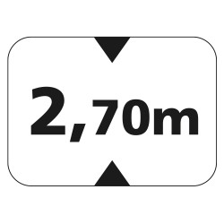 Panonceau Routier de type M4 catégorie véhicules hauteur personnalisée M4v