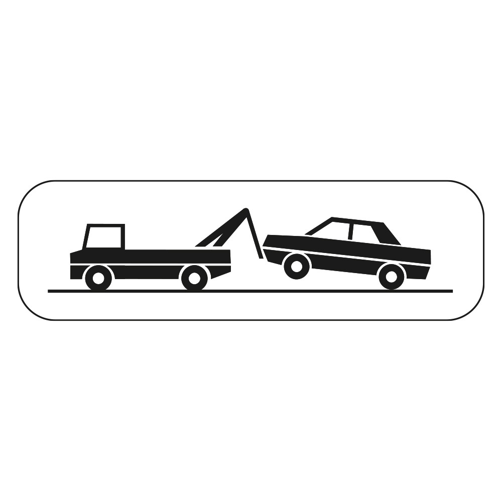 Panonceau Routier de type M6 mise en fourrière M6a complémentaire au panneau stationnement et arrêt interdit en Galva Panonceau Routier de type M6 mise en fourrière M6a complémentaire au panneau stationnement et arrêt interdit en Galva