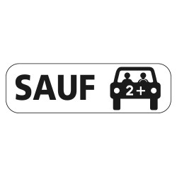 Panonceau Routier de type M6 sauf véhicule de covoiturage M6k2 complémentaire au panneau stationnement et arrêt interdit Galva