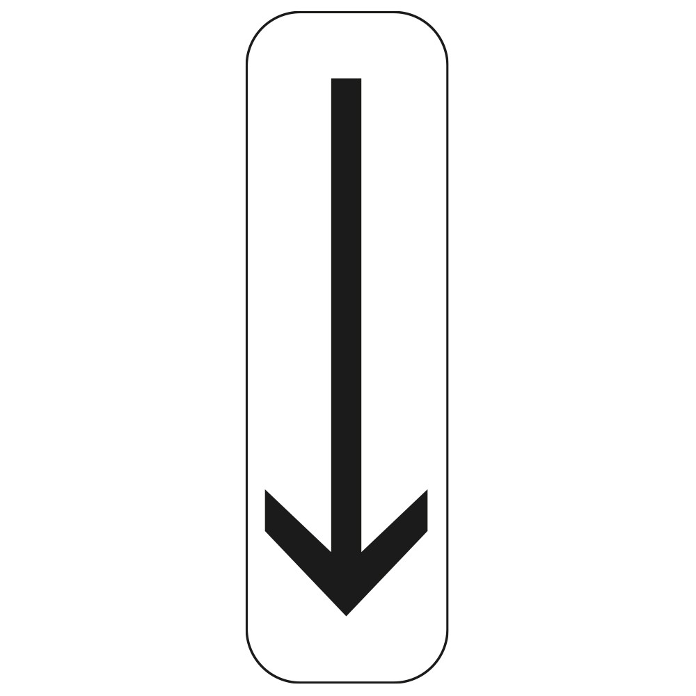 Panonceau Routier de type M8 flèche vers le bas M8b complément panneau stationnement et arrêt interdit en Galva Panonceau Routier de type M8 flèche vers le bas M8b complément panneau stationnement et arrêt interdit en Galva