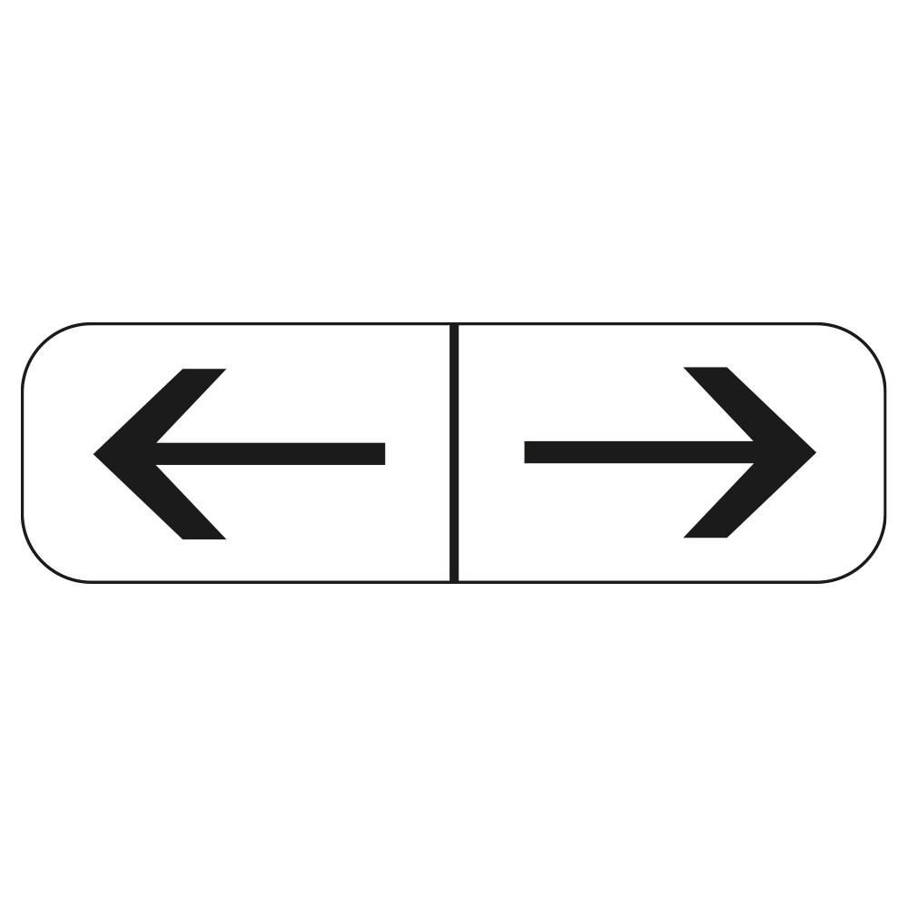 Panonceau Routier de type M8 double flèche gauche et droite M8f complément panneau stationnement et arrêt interdit en Galva Panonceau Routier de type M8 double flèche gauche et droite M8f complément panneau stationnement et arrêt interdit en Galva
