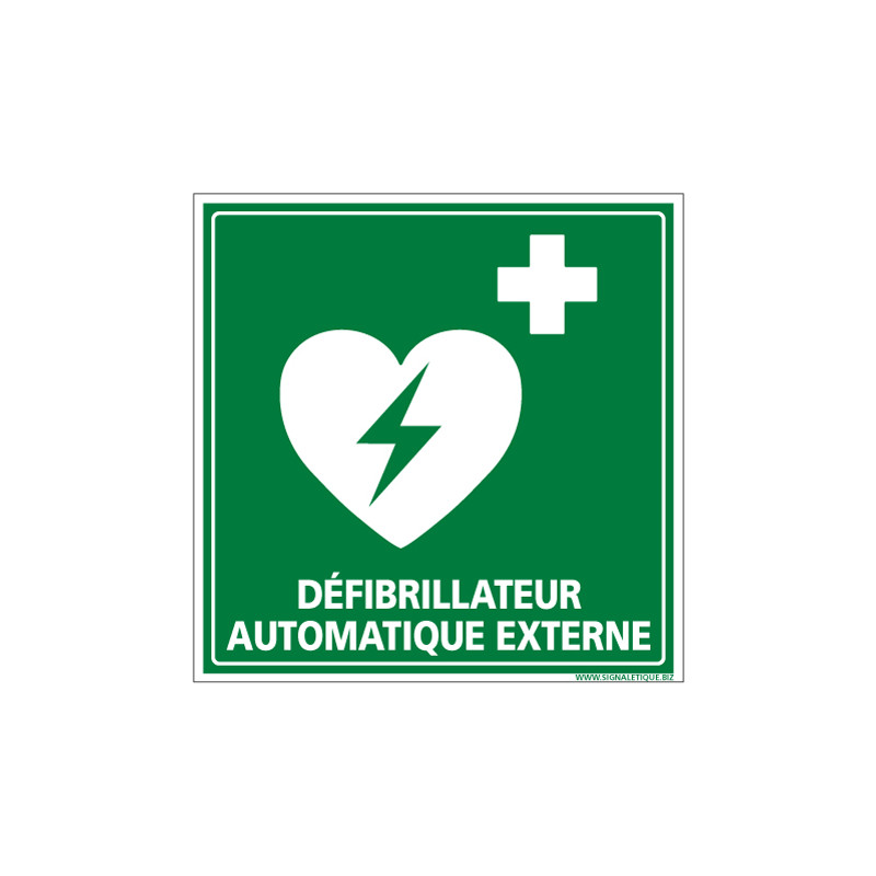 PANNEAU DEFIBRILLATEUR AUTOMATIQUE EXTERNE (B0330)