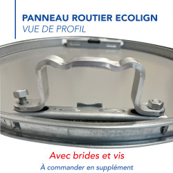 Panneau Obligation Direction obligatoire à la prochaine intersection à gauche B21c2 Signalisation Ronde