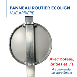 Panneau Obligation Direction obligatoire à la prochaine intersection à gauche B21c2 Panneau sécurité routière