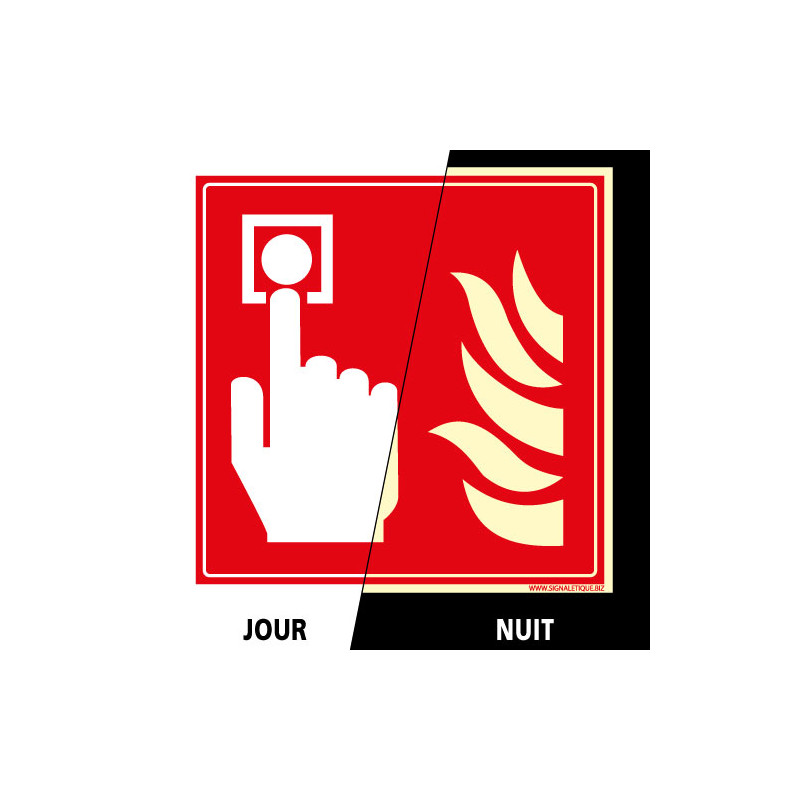 PANNEAU INDICATEUR INCENDIE PHOTOLUMINESCENT (A0023-PHO)