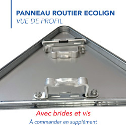 Panneau Danger Chaussée particulièrement glissante A4 Signalisation Triangulaire Panneau Sécurité Routière