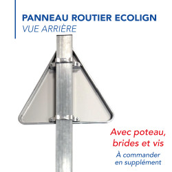 Panneau Danger Chaussée particulièrement glissante A4 Signalisation Triangulaire