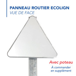 Panneau Danger Chaussée particulièrement glissante A4 Signalisation Triangulaire Bord Rouge