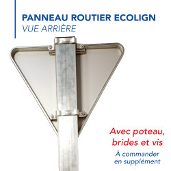 Panneau Danger Cédez le passage à l'intersection AB3a Signalisation Triangulaire Bord Rouge