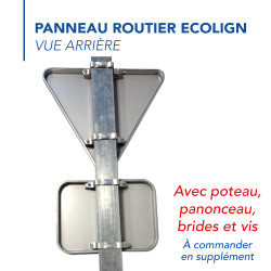 Panneau Intersection Cédez le passage à l'intersection Signal avancé AB3b Panneau sécurité routière et panonceau