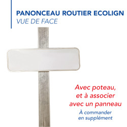 Panonceau Routier Directionnel M3 en Galva Ecolign - vue de face