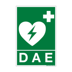 PANNEAU DEFIBRILLATEUR AUTOMATIQUE EXTERNE (B0352)