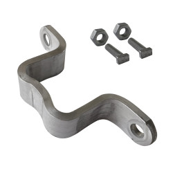 Bride simple de fixation sur poteau pour panneau routier en Galva