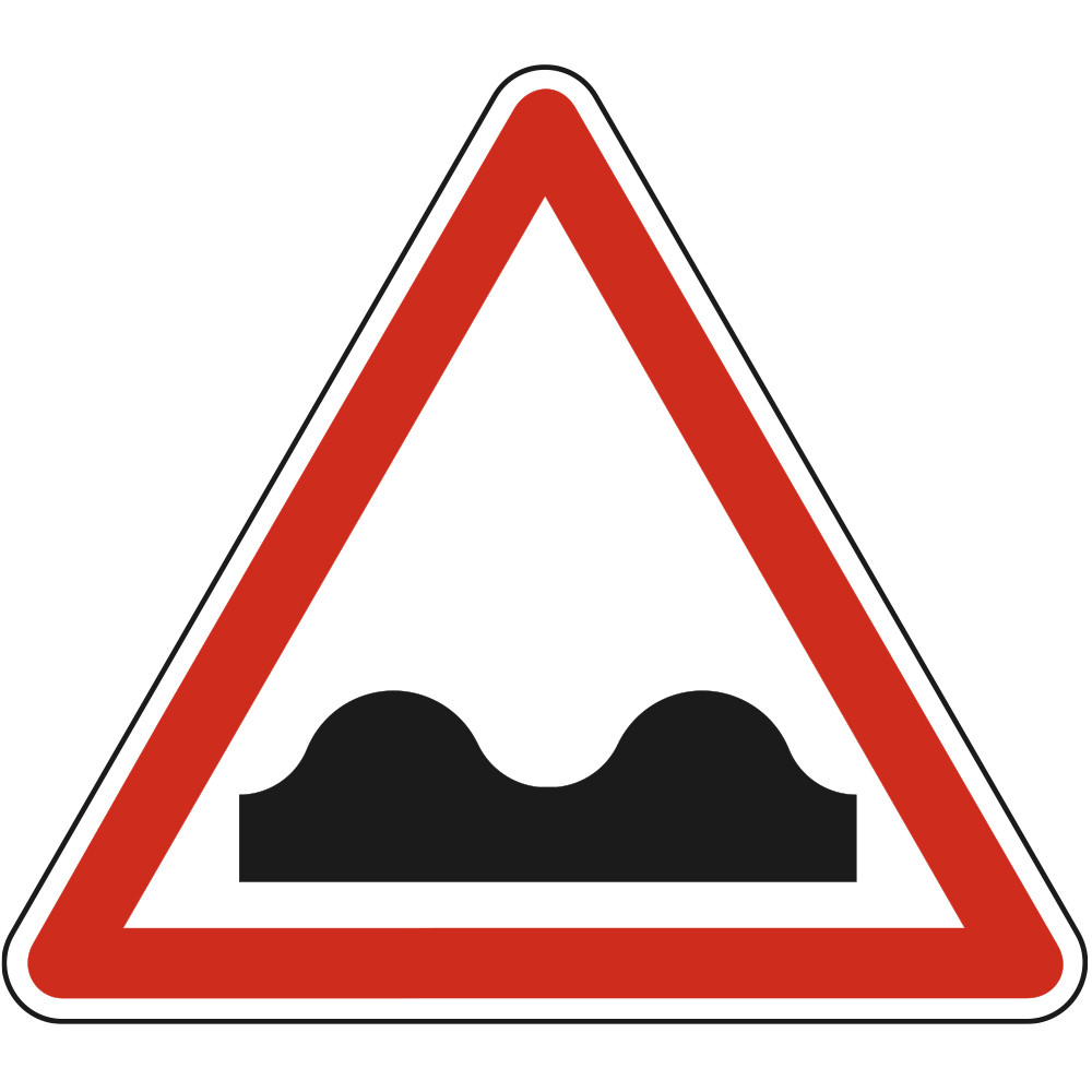 Panneau Danger Cassis ou dos-d'âne A2a Signalisation Triangulaire Bord Rouge Panneau Sécurité Routière Panneau Danger Cassis ou dos-d'âne A2a Signalisation Triangulaire Bord Rouge Panneau Sécurité Routière