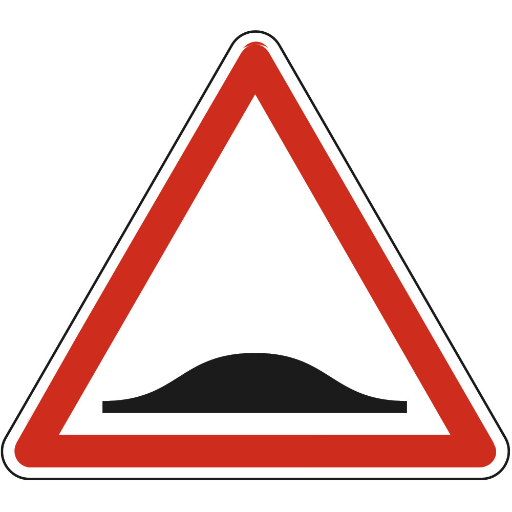 Panneau Danger Ralentisseur de type dos-d'âne A2b Signalisation Triangulaire Bord Rouge Panneau Sécurité Routière Panneau Danger Ralentisseur de type dos-d'âne A2b Signalisation Triangulaire Bord Rouge Panneau Sécurité Routière