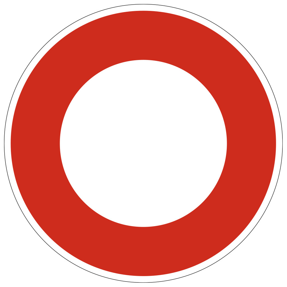 Panneau Interdiction Circulation interdite à tout véhicule dans les deux sens B0 Signalisation Ronde Panneau Sécurité routière Panneau Interdiction Circulation interdite à tout véhicule dans les deux sens B0 Signalisation Ronde Panneau Sécurité routière