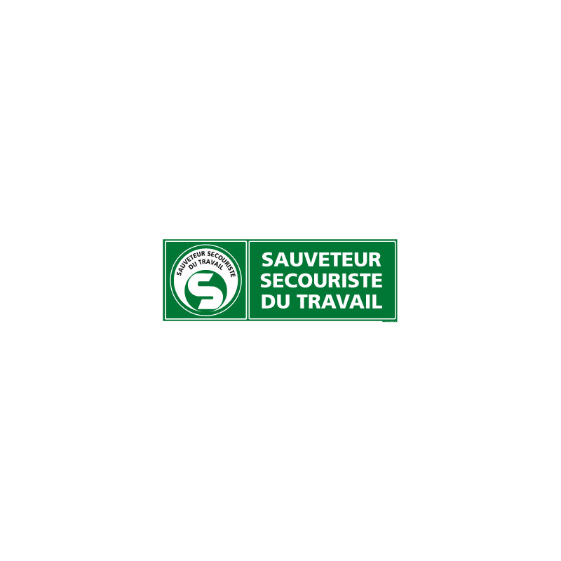 Panneau SAUVETEUR SECOURISTE DU TRAVAIL (SST) (B0359)