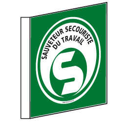 Signalisation Drapeau SAUVETEUR SECOURISTE DU TRAVAIL (SST) (B0360)