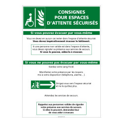 CONSIGNES POUR ESPACES D'ATTENTE SECURISES (B0367)