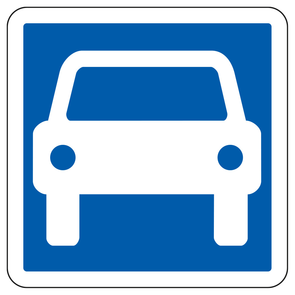 Panneau d'indication Route à accès réglementé C107 Signalisation Carré Fond bleu Panneau Sécurité Routière Panneau d'indication Route à accès réglementé C107 Signalisation Carré Fond bleu Panneau Sécurité Routière