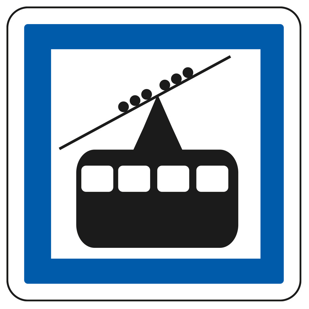 Panneau d'indication des services Gare de téléphérique CE20a Signalisation Carré Fond blanc Bordure bleu Panneau Sécurité Panneau d'indication des services Gare de téléphérique CE20a Signalisation Carré Fond blanc Bordure bleu Panneau Sécurité