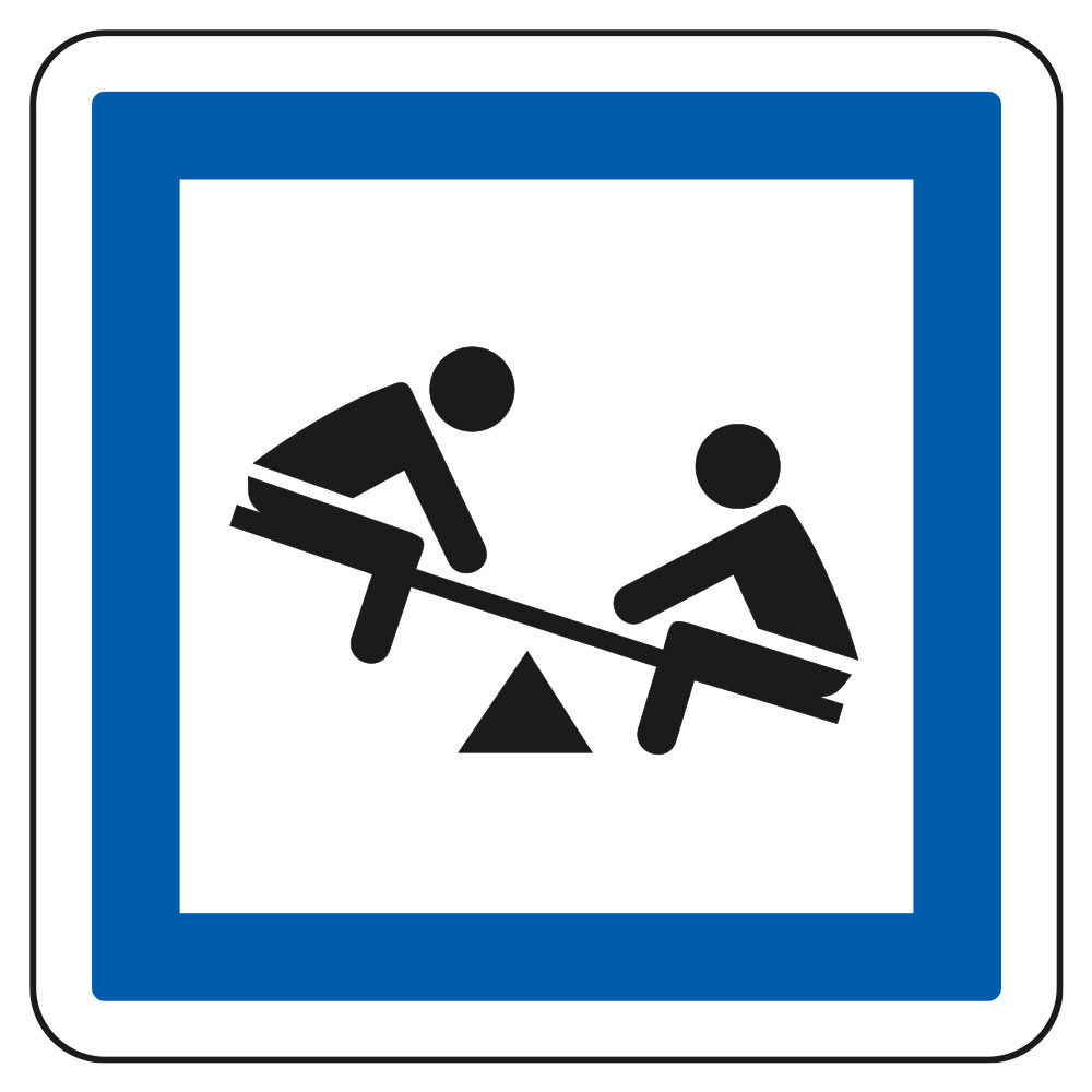 Panneau d'indication des services Jeux d'enfants CE23 Signalisation Carré Fond blanc Bordure bleu Panneau Sécurité Routière Panneau d'indication des services Jeux d'enfants CE23 Signalisation Carré Fond blanc Bordure bleu Panneau Sécurité Routière