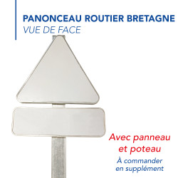 panneau routier police triangle danger et panonceau bretagne