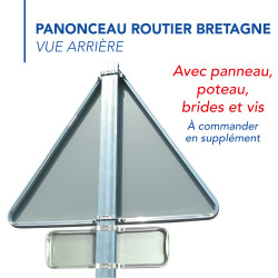 panneau routier danger et panonceau bretagne fixation