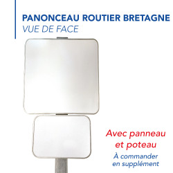 panneau routier police carré indication et panonceau bretagne
