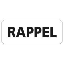 Panonceau Routier de type M9z Ecolign en Galva texte Rappel