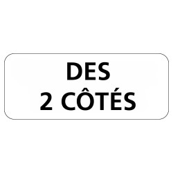 Panonceau Routier de type M9z Ecolign en Galva texte des 2 côtés