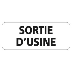 Panonceau Routier de type M9z Ecolign en Galva texte Sortie d'usine