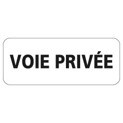 Panonceau Routier de type M9z Ecolign en Galva texte Voie privée