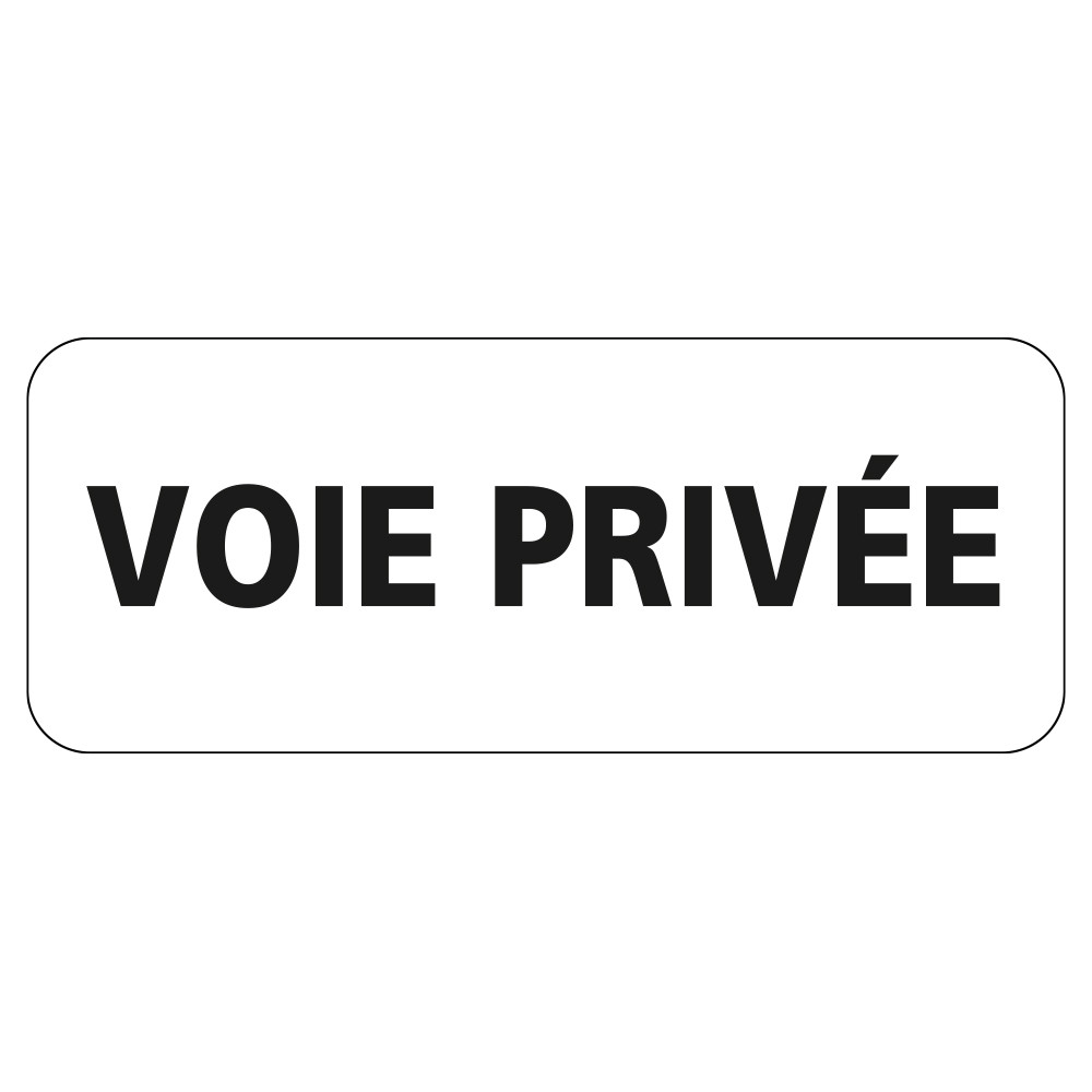 Panonceau Routier de type M9z Ecolign en Galva texte Voie privée Panonceau Routier de type M9z Ecolign en Galva texte Voie privée