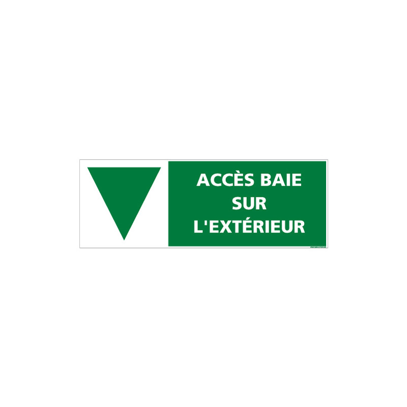 SIGNALISATION ACCES BAIE SUR EXTERIEUR (B0399)