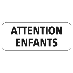 Panonceau Routier de type M9z Ecolign en Galva texte Attention Enfants