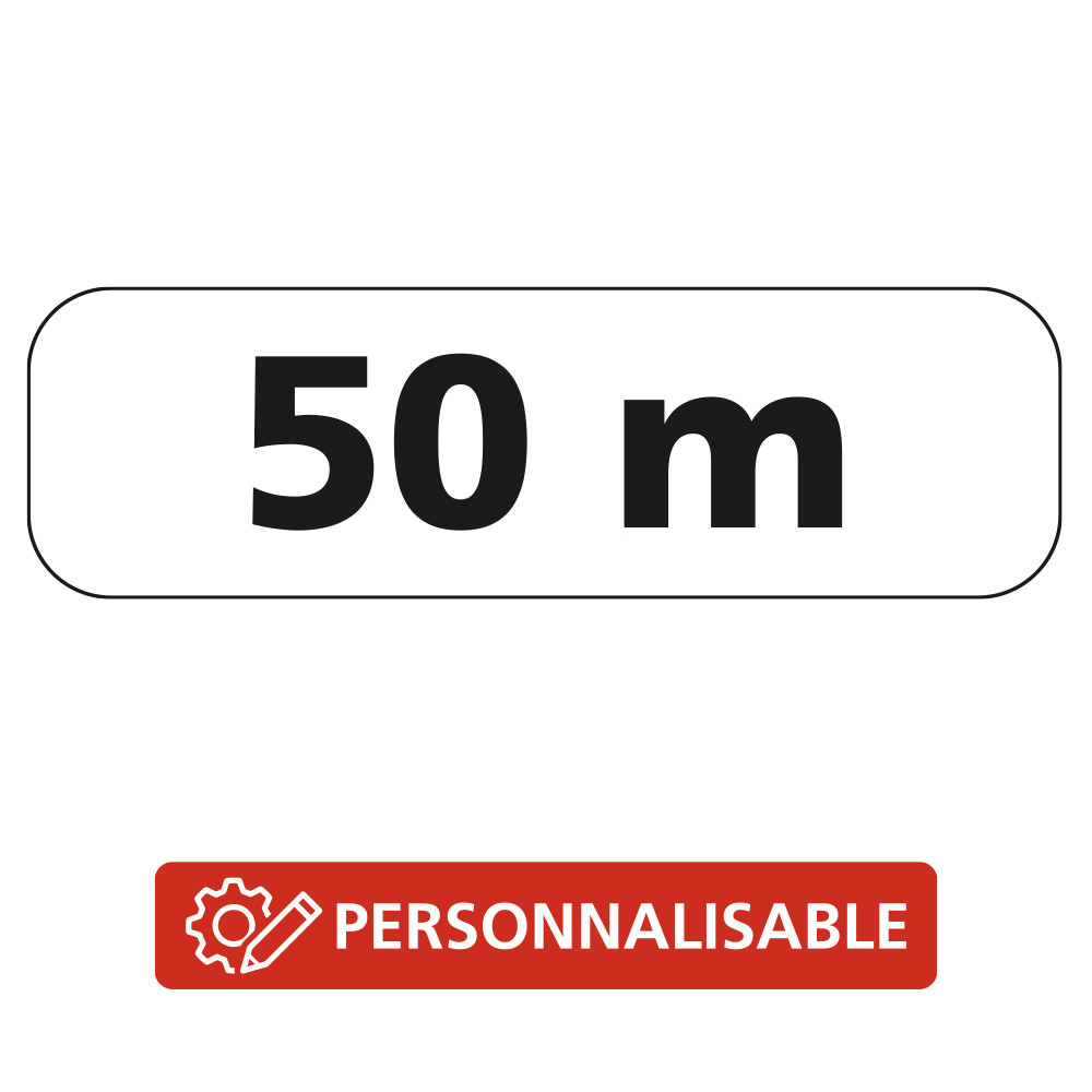 Panonceau Routier Galva Ecolign Type M1 - Avec Distance personnalisable