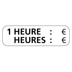 Panonceau Routier de type M6 stationnement payant heures à personnaliser M6g