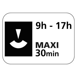 Panonceau Routier de type M6 stationnement payant par disque durée personnalisée M6c complémentaire au panneau stationnement