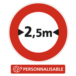 Panneau B11 Interdiction Accès interdit aux véhicules largeur personnalisable Signalisation Panneau Sécurité