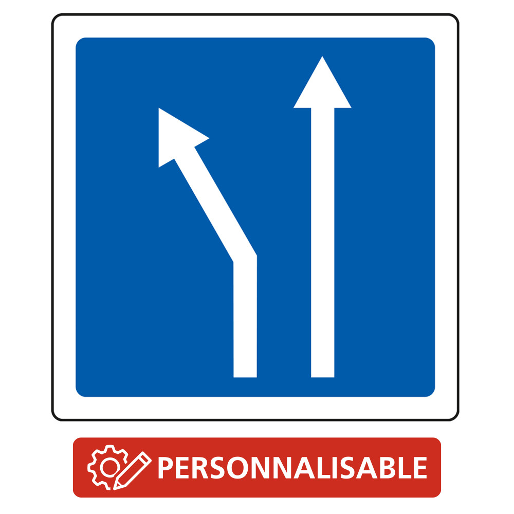 Panneau d'indication Voies affectées personnalisable C24b Signalisation personnalisable Panneau d'indication Voies affectées personnalisable C24b Signalisation personnalisable