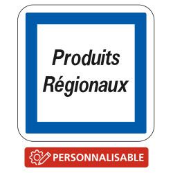 Panneau routier d'indication des services CE50 texte personnalisable