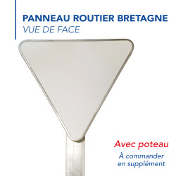 Panneau Danger Cédez le passage à l'intersection AB3a Signalisation Triangulaire Panneau Sécurité Routière