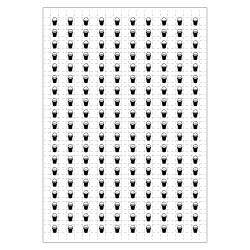 Planche A4 de 190 pictos en 10 x 10 mm Seau ou bac a sable pour plan d'evacuation