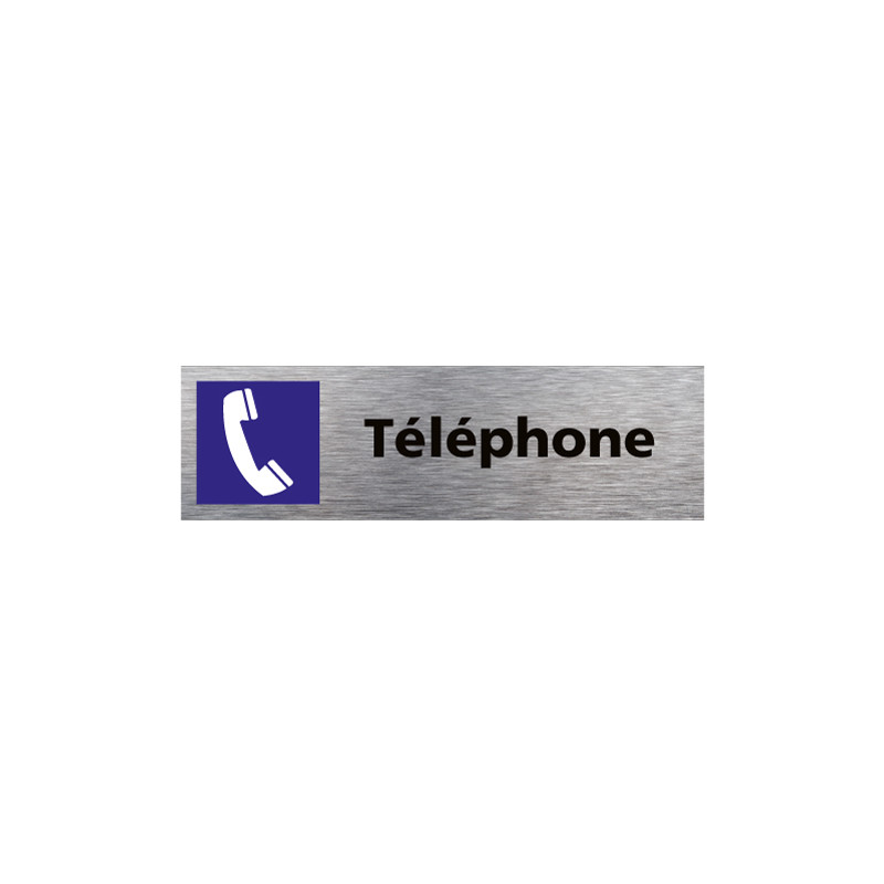 PLAQUE DE PORTE TELEPHONE (Q0390) PLAQUE DE PORTE TELEPHONE (Q0390)