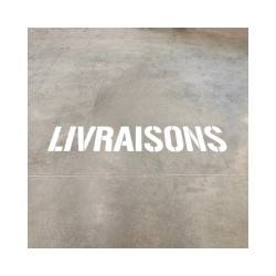 Mise en ambiance pochoir livraisons