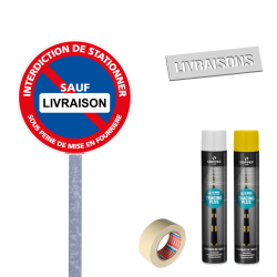 Kit Panneau Pochoir Parking livraison