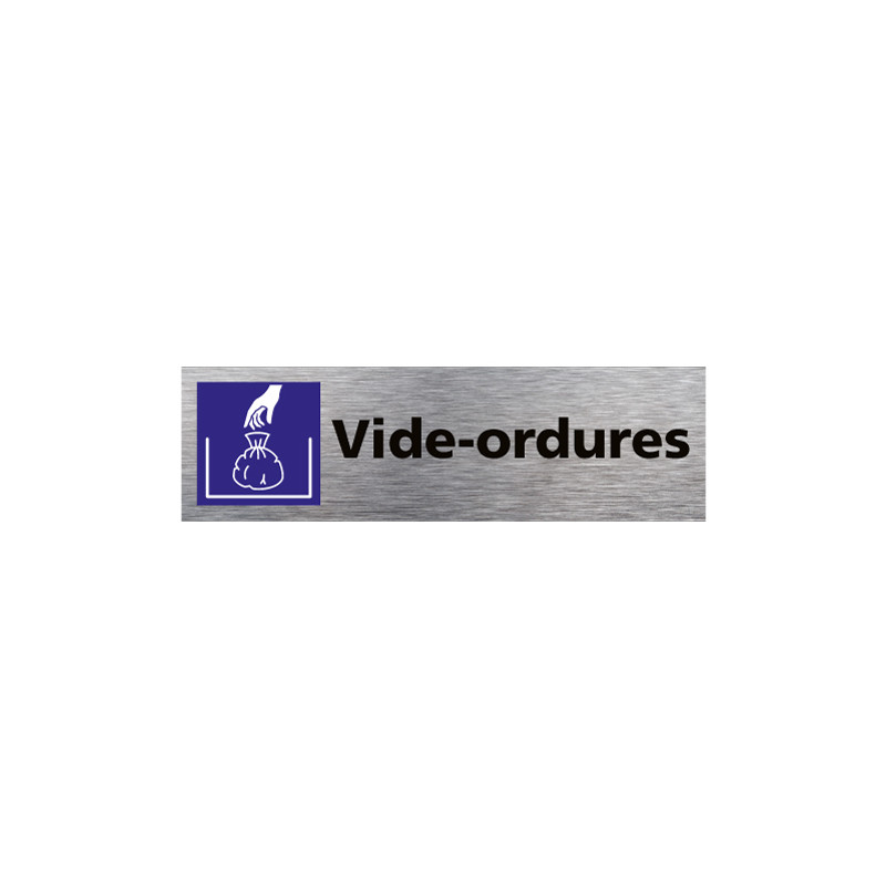 PLAQUE DE PORTE VIDE-ORDURES (Q0392)
