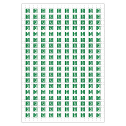 Planche A4 de 190 pictos en 10 x 10 mm Evacuation pour plan d'evacuation